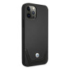 BMW BMHCP12LRSWPK Perforate leather hardcase for Apple iPhone 12 Pro Max, black