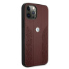 BMW BMHCP12MRSPPR Curve Perforate leather hardcase for Apple iPhone 12 / 12 Pro, red