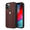 BMW BMHCP12LRSPPR Curve Perforate leather hardcase for Apple iPhone 12 Pro Max, red
