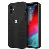 BMW BMHCP12SRSPPK Curve Perforate leather hardcase for Apple iPhone 12 mini, black