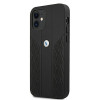 BMW BMHCP12SRSPPK Curve Perforate leather hardcase for Apple iPhone 12 mini, black