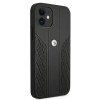 BMW BMHCP12SRSPPK Curve Perforate leather hardcase for Apple iPhone 12 mini, black