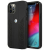 BMW BMHCP12LRSPPK Curve Perforate leather hardcase for Apple iPhone 12 Pro Max, black