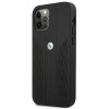 BMW BMHCP12LRSPPK Curve Perforate leather hardcase for Apple iPhone 12 Pro Max, black