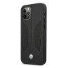 BMW BMHCP12MRSCSK Perforate Sides leather hardcase for Apple iPhone 12 / 12 Pro, black