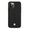 BMW BMHCP12MRSCSK Perforate Sides leather hardcase for Apple iPhone 12 / 12 Pro, black