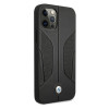 BMW BMHCP12MRSCSK Perforate Sides leather hardcase for Apple iPhone 12 / 12 Pro, black