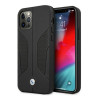 BMW BMHCP12LRSCSK Perforate Sides leather hardcase for Apple iPhone 12 Pro Max, black