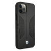 BMW BMHCP12LRSCSK Perforate Sides leather hardcase for Apple iPhone 12 Pro Max, black