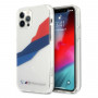 BMW BMHCP12LSKTGT Motorsport Tricolor hardcase for Apple iPhone 12 Pro Max, transparent