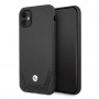 BMW BMHCN61RSWPK Leather Perforate hardcase for Apple iPhone 11, black