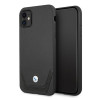 BMW BMHCN61RSWPK Leather Perforate hardcase for Apple iPhone 11, black