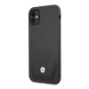BMW BMHCN61RSWPK Leather Perforate hardcase for Apple iPhone 11, black