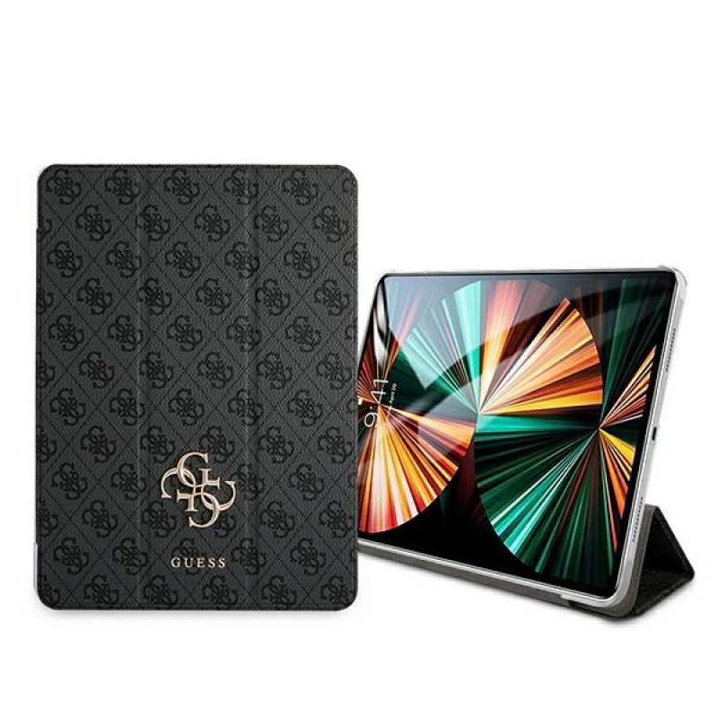 Guess GUIC12G4GFGR 4G Collection book cover for Apple iPad Pro 12.9 2021, grey