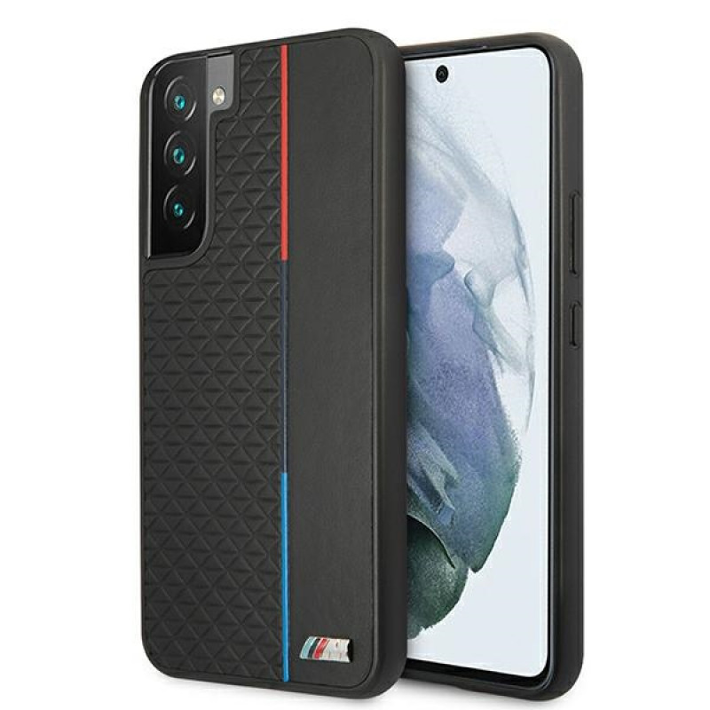 BMW BMHCS22MTRTBK hardcase for Samsung Galaxy S22+, M Collection Triangles, black