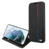 BMW BMBKS22MTRTBK bookcase for Samsung Galaxy S22+, M Collection Triangles, black