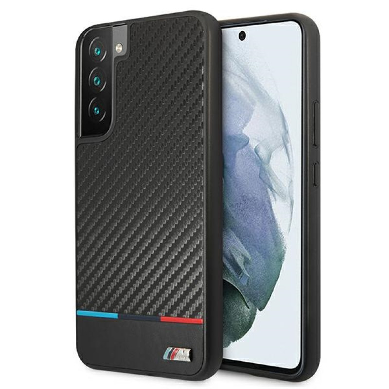 BMW BMHCS22MPUCARTCBK hardcase for Samsung Galaxy S22+, M Collection Triangles, black