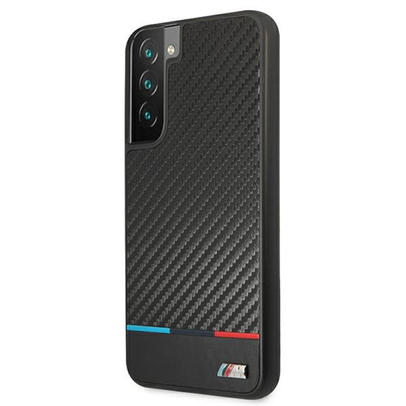 BMW BMHCS22MPUCARTCBK hardcase for Samsung Galaxy S22+, M Collection Triangles, black