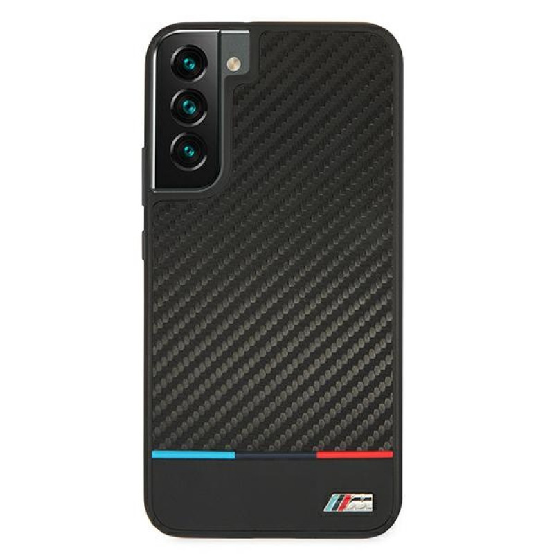 BMW BMHCS22MPUCARTCBK hardcase for Samsung Galaxy S22+, M Collection Triangles, black