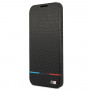 BMW BMBKS22MPUCARTCBK bookcase for Samsung Galaxy S22+, M Collection Triangles, black