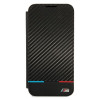 BMW BMBKS22MPUCARTCBK bookcase for Samsung Galaxy S22+, M Collection Triangles, black