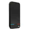 BMW BMBKS22MPUCARTCBK bookcase for Samsung Galaxy S22+, M Collection Triangles, black