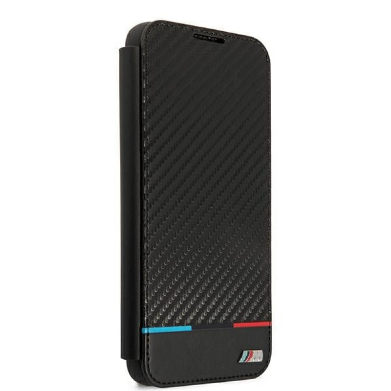 BMW BMBKS22MPUCARTCBK bookcase for Samsung Galaxy S22+, M Collection Triangles, black
