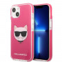 Karl Lagerfeld KLHCP13STPECPI hardcase for Apple iPhone 13 mini 5.4″, Choupette Head, fuchsia