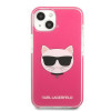 Karl Lagerfeld KLHCP13STPECPI hardcase for Apple iPhone 13 mini 5.4″, Choupette Head, fuchsia