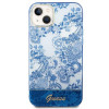 Guess GUHCP14MHGPLHB hardcase for Apple iPhone 14 Plus / 15 Plus, Porcelain Collection, blue