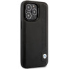 BMW BMHCP14X22RBDK Leather Blue Dots hardcase for iPhone 14 Pro Max 6.7", black