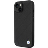 BMW BMHCP14S22RQDK Leather Quilted hardcase for iPhone 14 6.1", black
