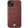 BMW BMHCP14S22RPSR case for iPhone 14, burgundy, Leather Seats Pattern