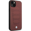BMW BMHCP14S22RPSR case for iPhone 14, burgundy, Leather Seats Pattern