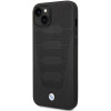 BMW BMHCP14S22RPSK case for iPhone 14, black, Leather Seats Pattern