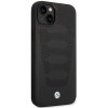 BMW BMHCP14S22RPSK case for iPhone 14, black, Leather Seats Pattern