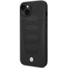 BMW BMHCP14S22RPSK case for iPhone 14, black, Leather Seats Pattern