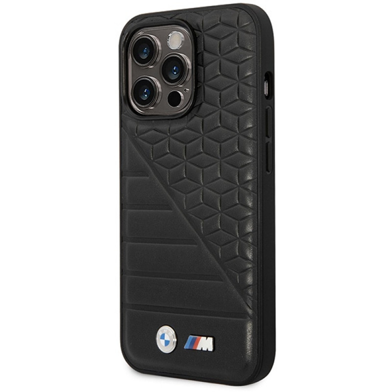 BMW BMHCP14L22PMGK case for iPhone 14 Pro, black, Bi Pattern