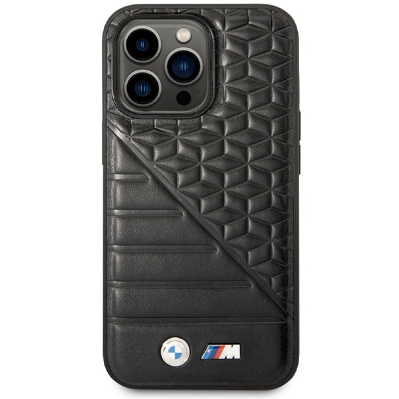 BMW BMHCP14L22PMGK case for iPhone 14 Pro, black, Bi Pattern