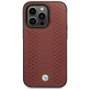 BMW BMHMP14L22RFGR Leather Diamond Pattern MagSafe case for Apple iPhone 14 Pro 6.1″, burgundy