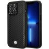 BMW BMHMP14X22RFGK Leather Diamond Pattern MagSafe case for Apple iPhone 14 Pro Max 6.7″, black
