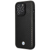 BMW BMHMP14X22RFGK Leather Diamond Pattern MagSafe case for Apple iPhone 14 Pro Max 6.7″, black