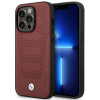 BMW BMHMP14L22RPSR Leather Seats Pattern MagSafe case for Apple iPhone 14 Pro 6.1″, burgundy