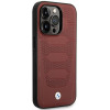 BMW BMHMP14X22RPSR Leather Seats Pattern MagSafe case for Apple iPhone 14 Pro Max 6.7″, burgundy