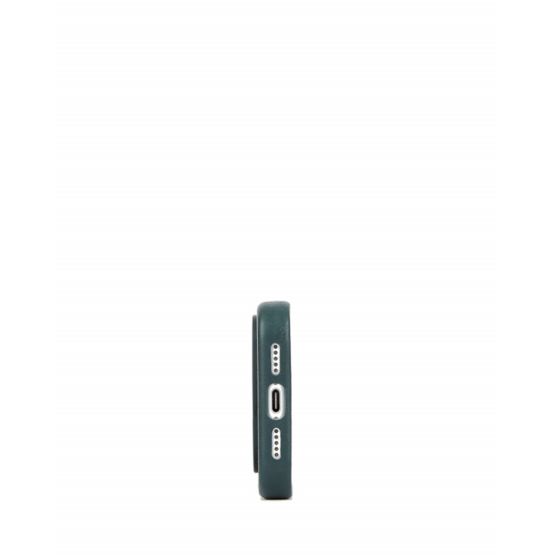 Mujjo Troubadour Leather Case for Apple iPhone 18 Pro / 17 Pro, MagSafe, obsidian green