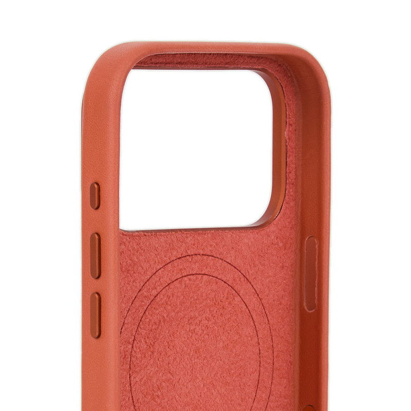 Mujjo Troubadour Leather Case for Apple iPhone 18 Pro / 17 Pro, MagSafe, terracotta