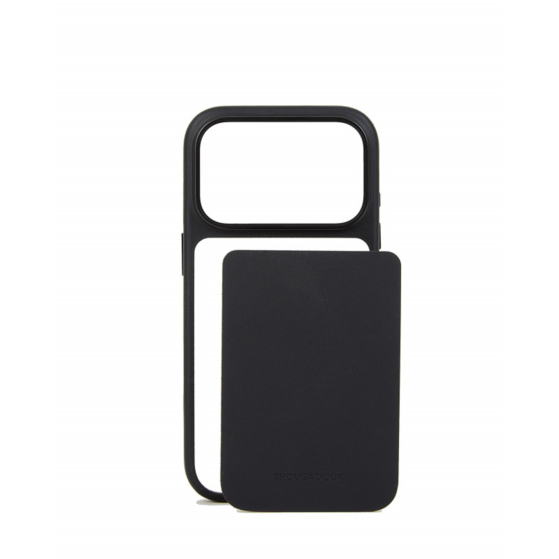 Mujjo Troubadour Modular Leather Case for Apple iPhone 18 Pro / 17 Pro, MagSafe, black