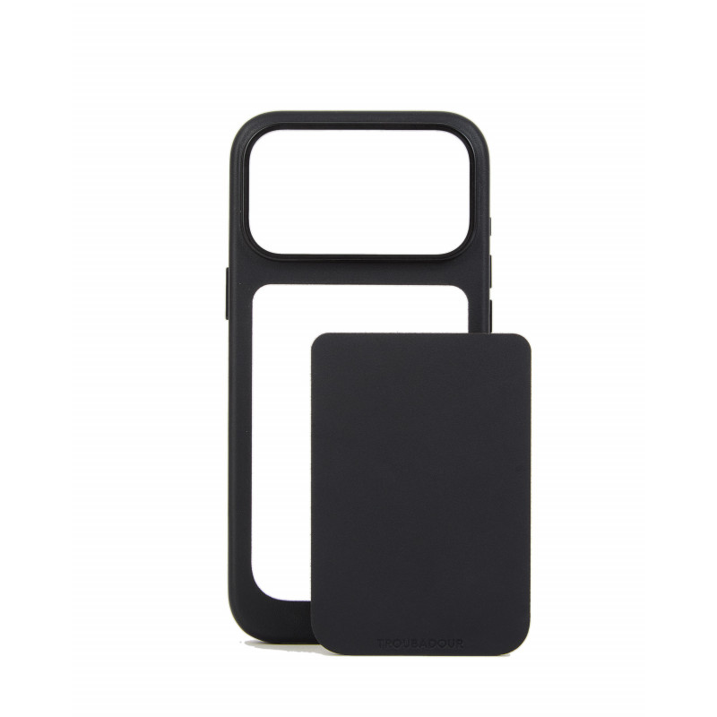 Mujjo Troubadour Modular Leather Case for Apple iPhone 18 Pro Max / 17 Pro Max, MagSafe, black
