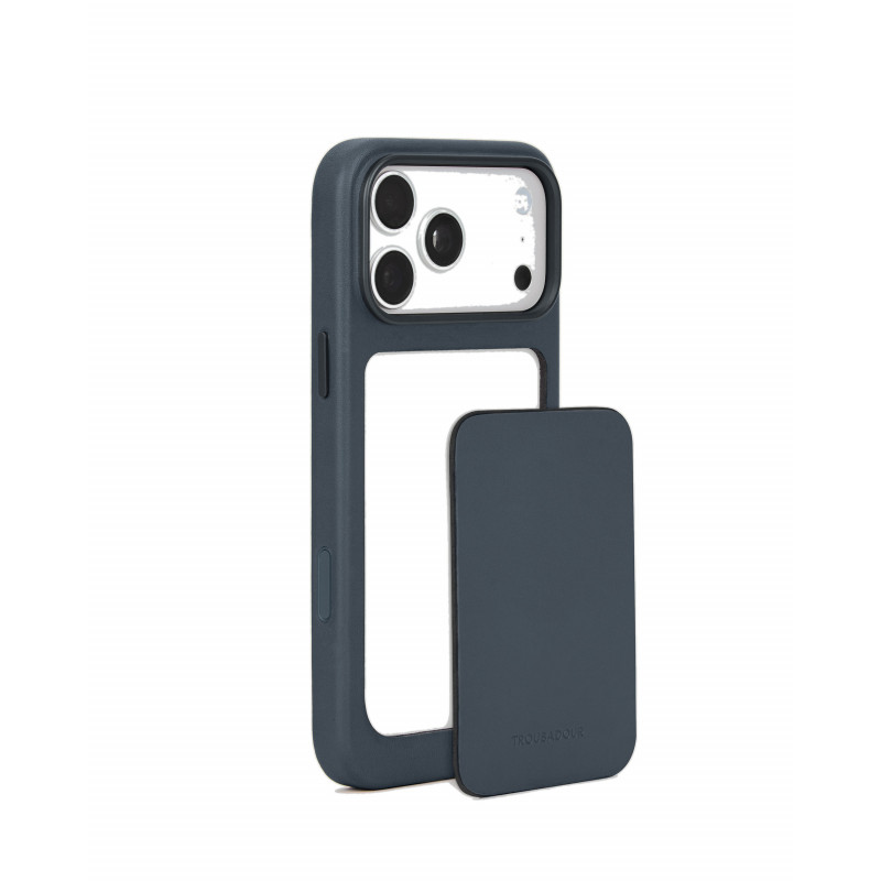 Mujjo Troubadour Modular Leather Case for Apple iPhone 18 Pro Max / 17 Pro Max, MagSafe, basalt