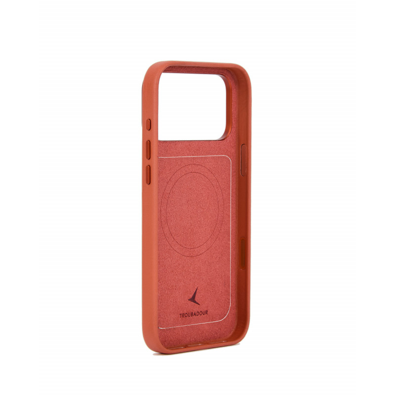 Mujjo Troubadour Modular Leather Case for Apple iPhone 18 Pro Max / 17 Pro Max, MagSafe, terracotta